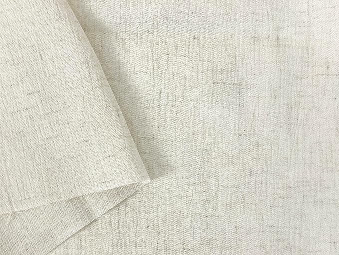 Linen Rayon Blend Fabric by The Linen Lab – Lightweight, Soft, Pre-Washed Material for Sewing, Clothing, Crafts & DIY (1 Yard pre Cut, Oatmeal with Natural Wrinkle Effect)