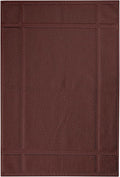 Ample Decor Cotton Bath Mats 34 X 20 Inches, 1350 GSM Oeko Tex Certified Solid Construction Thick & Plush, for Bathroom Floor, Shower – Brown