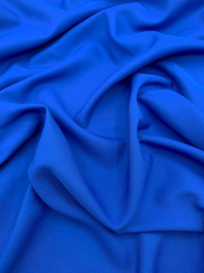 EOVEA - Polyester Poplin Fabric by The Yard – 100% Polyester, 60” Wide Durable Versatile Material for Apparel,Home Décor,Crafts,Tablecloths,Curtains,Drapes,Sewing & DIY Projects (Royal Blue, 20 Yard)