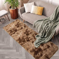 2x6 ft Soft Brown Runner Rugs for Bedroom Living Room Plush Fluffy Rug Shag Rug Carpet Non Slip Washable for Nursery Dorm Fuzzy Bedside Rug Runner for Kids Girls Room Home Decor