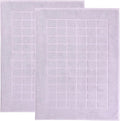 Superior 100% Cotton Bathmat Set, Bath Mats, Bathroom Decor, Shower, Bathtub Essentials, Home Accessories, Small Washable Rug, No Backing, Heavyweight, Nora Collection, Set of 2, 22" x 35", Purple