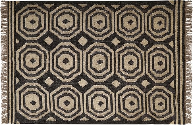 Klim Wool Jute Rug – Handwoven Elegance and Durability (Design 1)