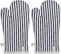 AMOUR INFINI Cotton Oven Mitts Set of 1 with Hanging Loop Non-Slip, Heat Resistant, Reusable Oven Mitt for Baking Cooking Kitchen Oven Gloves (Charcoal)