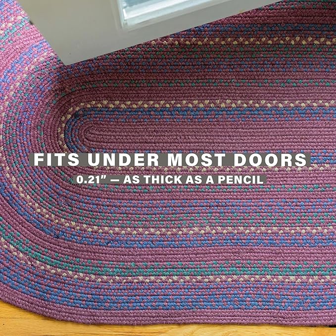 Homespice Jamestown Oval Area Rugs 6x9' - Ideal as Dining Room Rugs for Under Table for Primitive Decor