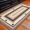 Primitive Star Gloucester Braided Rugs 20x30 - Jute Kitchen Rug for Americana Home Decor, No-Shed Jute, Lays Flat & Easy to Maintain