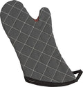 San Jamar 800FG13-BK BestGuard Commercial Heat Protection Up to 450° F Oven Mitts (Pair), 13" Length, Black