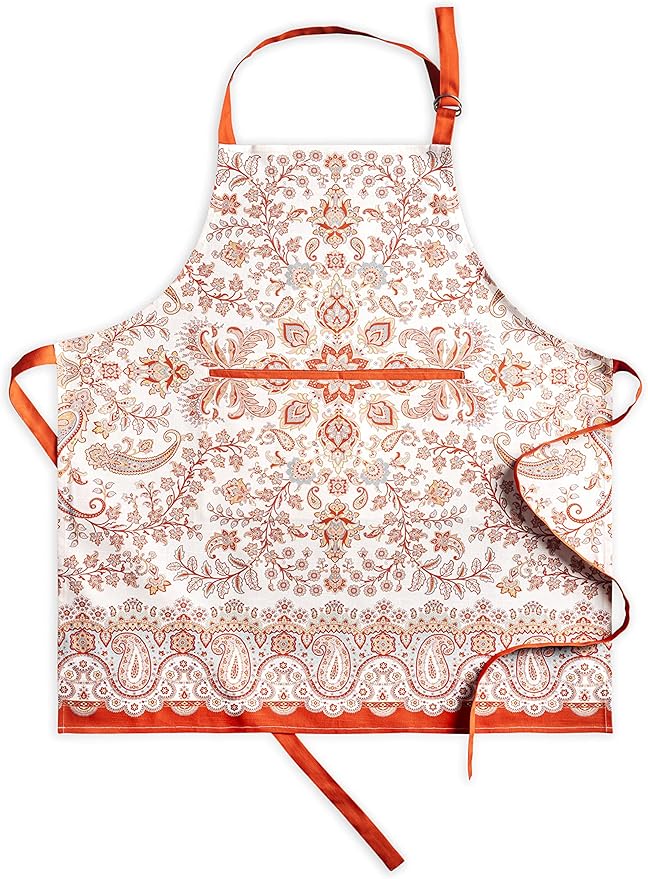 Maison d' Hermine 100% Cotton Apron for women with Pocket Kitchen Chef Apron for Men Cooking Gardening Server Waitress