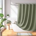 Madison Park Shower Curtain Waffle Weave, Vibrant Dyed, Waffle Shower Curtain 3M Scotchgard Moisture Management, Farmhouse Long Shower Curtains for Bathroom, Long: 72x78 Sage Green