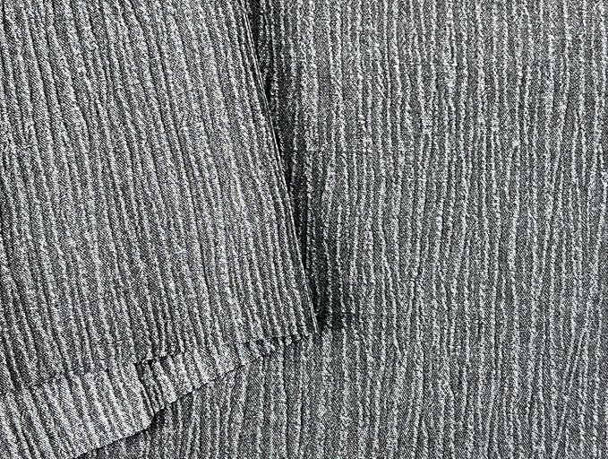 Linen Rayon Blend Fabric by The Linen Lab – Lightweight, Soft, Pre-Washed Material for Sewing, Clothing, Crafts & DIY (1 Yard pre Cut, Grey - Pigment Dyed)