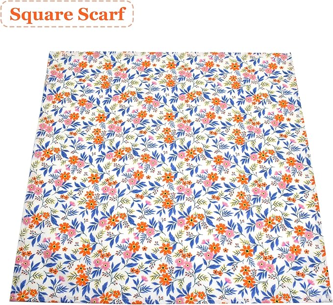 Bubblepup Floral Dog Bandanas, Soft Cotton Girl Dog Bandanas for Small Medium Large Dogs