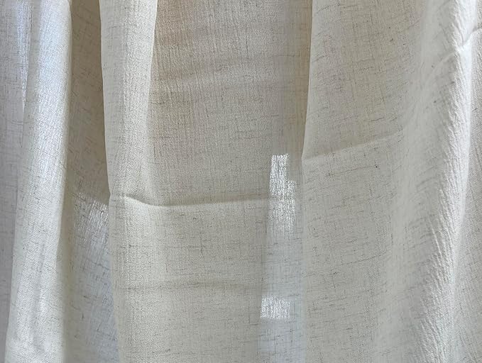 Linen Rayon Blend Fabric by The Linen Lab – Lightweight, Soft, Pre-Washed Material for Sewing, Clothing, Crafts & DIY (1 Yard pre Cut, Oatmeal with Natural Wrinkle Effect)