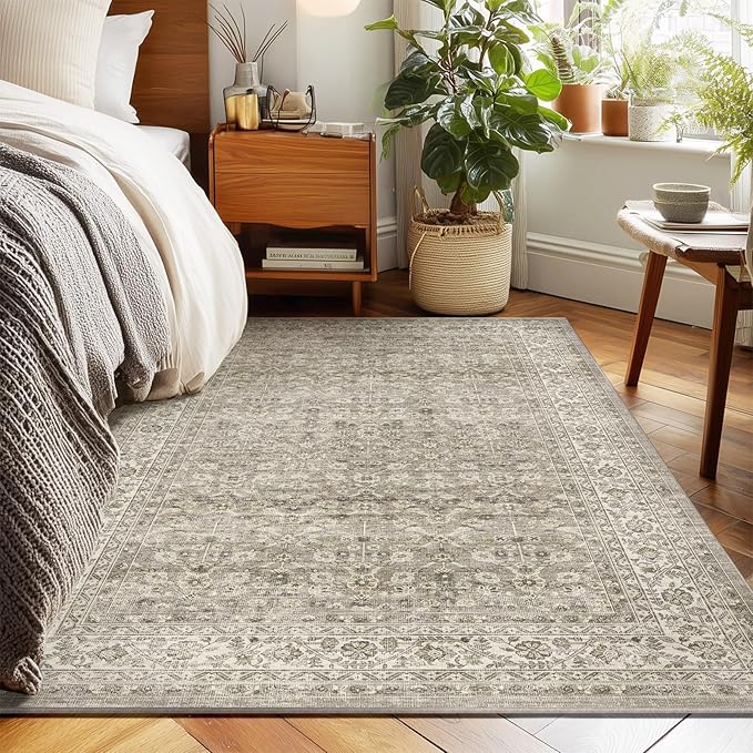 3x5 Washable Area Rugs for Entryway: Door Mat Indoor Entrance Throw Rug Stain Resistant Non Slip Low Pile Soft Carpet for Kitchen Front Door Indoor Entrance Entry Bedroom