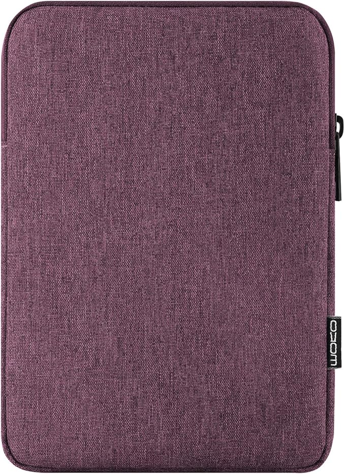 MoKo 7-8 Inch Tablet Sleeve Bag, Polyester Pouch Cover Case Fits iPad mini (A17 Pro) 8.3" 2024, iPad mini 6/5/4/3/2/1, Samsung Galaxy Tab S2 8.0, Tab A 8.0, ZenPad Z8s 7.9,Purple