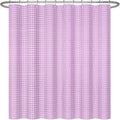 ggaimwf 72x96 Inch Solid Color Shower Curtain for Bathroom Waffle Bath Water Resistant Fabric Curtains Lilac Pink Modern Thick Shower Stall Curtain with Metal Hooks
