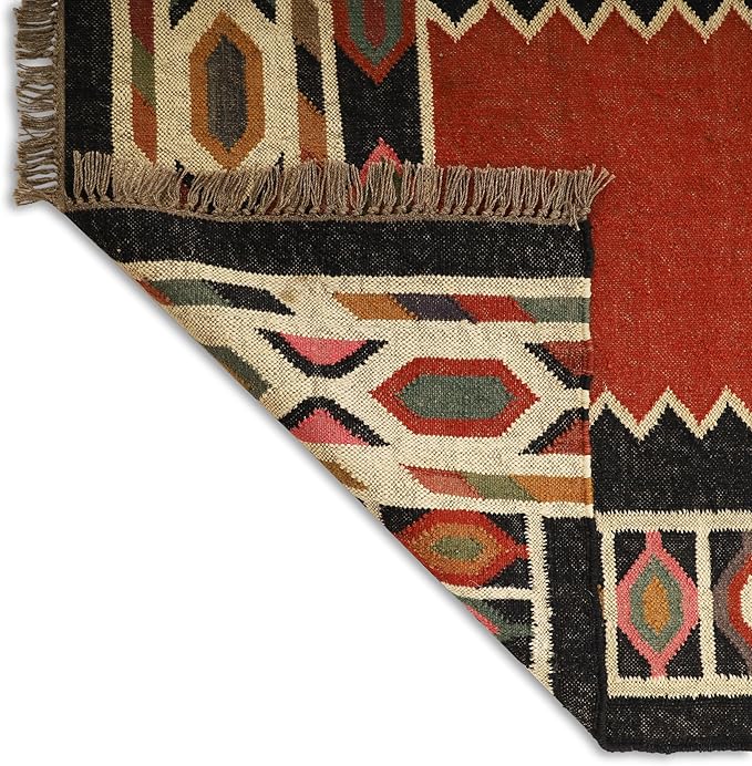 Klim Wool Jute Rug – Handwoven Elegance and Durability (Design 20)