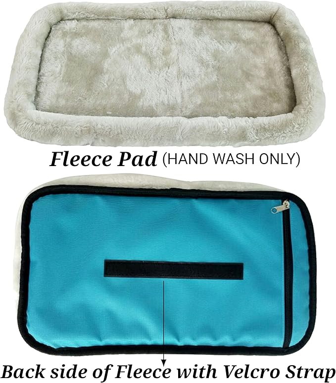Mr. Peanut's Platinum Series Pet Carrier Faux Fleece Pad with Plywood Base by Mr. Peanut's (17X10)