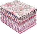 Hanjunzhao 14Pcs Valentines Bow Print Cotton Fat Quarters Fabric Bundles 18 x 22 Inch for Quilting, DIY Bowknot, Hair Accessories, Gift Wrapping, Holiday Valentine Party Home Décor, and Crafts (Bows)