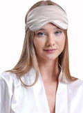 VÉNERA Silk Eye Mask - 100% Pure Mulberry 22 Momme Silk Sleep Mask (Silver Gray)