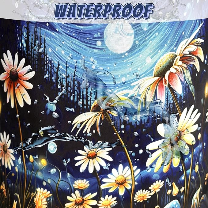 Watercolor Flowers Laundry Hamper Foldable Oxford Cloth Night Starry Sky Floral Laundry Basket With Handle Portable Clothes Storage Basket Laundry Bag 18.9"x16.5" For Laundry Room/Bedroom/Bathrooms