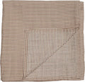 Huxie Swaddle - 100% Organic Cotton - Muslin Swaddle Blankets for Newborn, 47" x 47" (Natural Stripe)
