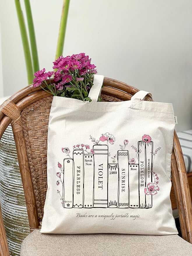 Eco Right Tote Bag for Women, Reusable Grocery Bag, Canvas Tote Bag for Shopping, Cotton Bag for Daily Use, Gifts for Women