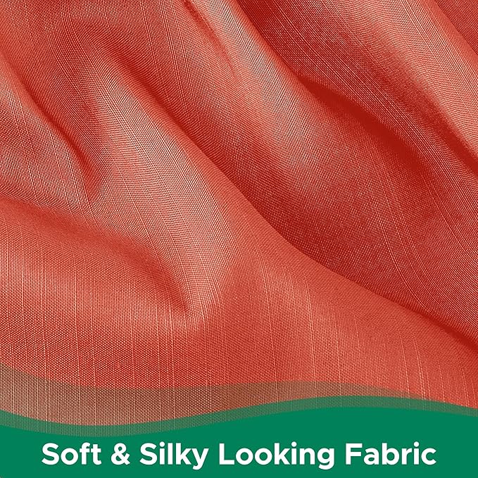 Biscaynebay Wrap Around Bed Skirts for Full & Full XL Beds 15" Drop, Coral Adjustable Elastic Dust Ruffles with Adjustable Belts Silky Luxrious Fabric Machine Washable