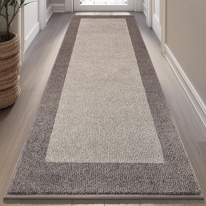 DOMUSTEX Machine Washable Kitchen Rug 32" x 72", Non Slip Indoor Door Rug, Absorbent Entrance Runner Rug for Bedroom, Hallway, Bathroom, Floor (Roll Packing)