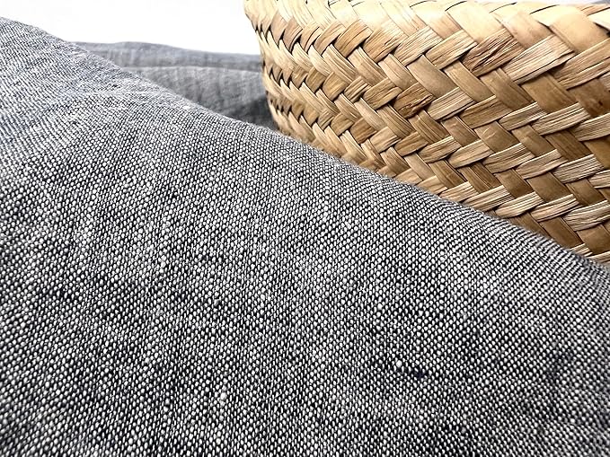 100% Linen Fabric – Yarn Dyed Chambray, Pre-Washed, Lightweight Crisp & Cool Handfeel, 52–54" Wide – The Linen Lab (Sage Green 4802, 3y)