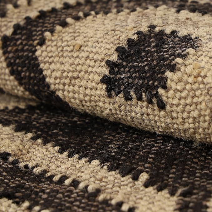 Klim Wool Jute Rug – Handwoven Elegance and Durability (Design 1)