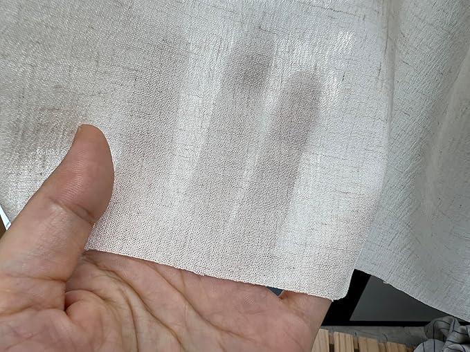 Linen Rayon Blend Fabric by The Linen Lab – Lightweight, Soft, Pre-Washed Material for Sewing, Clothing, Crafts & DIY (1 Yard pre Cut, Oatmeal with Natural Wrinkle Effect)