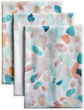 Maison d' Hermine Kitchen Towels Set of 3 100% Cotton 27.50" x 20" Reusable Cloth Tea Dish Towels Absorbent with Hanging Loop for Kitchen, Home, Dining, Cocktail Parties Spring/Summer (Summer Picnic)