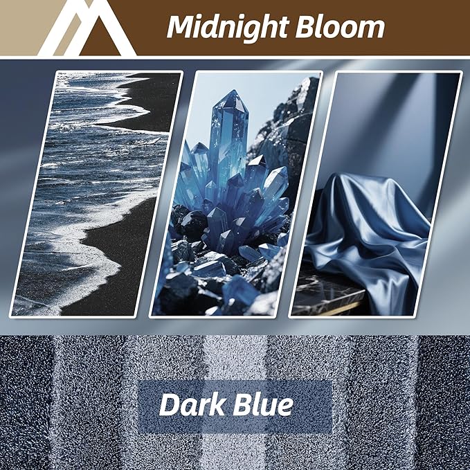COSY HOMEER Bathroom Rugs 30"x20", Ultra Soft Absorbent Bath Mat with Non-Slip TPR Backing, Machine Washable Shaggy Rug for Bathroom Floor, Dark Blue