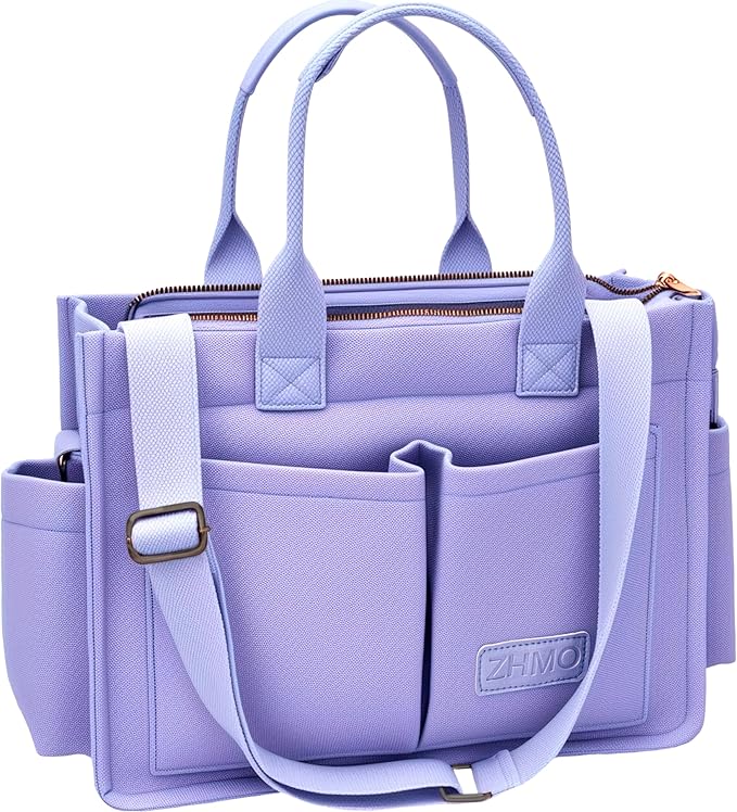 ZHMO Canvas Tote Bag for Women,Women's Bags Crossbody Bags Work Laptop Tote Bag Large Handbags Purse for Travel Nurse Teacher