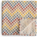 mushie Muslin Baby Swaddle Blanket | 100% Organic Cotton (Retro Check)