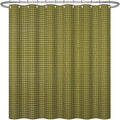 ggaimwf 72x72 Inch Solid Color Shower Curtain for Bathroom Waffle Bath Water Resistant Fabric Curtains Olive Modern Thick Shower Stall Curtain with Metal Hooks