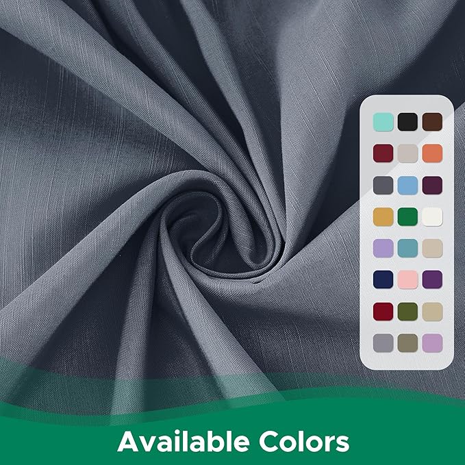 Biscaynebay Wrap Around Bed Skirts for Queen Beds 15" Drop, Dark Grey Flora Home Elastic Dust Ruffles Easy Fit Wrinkle & Fade Resistant Silky Luxurious Fabric Machine Washable