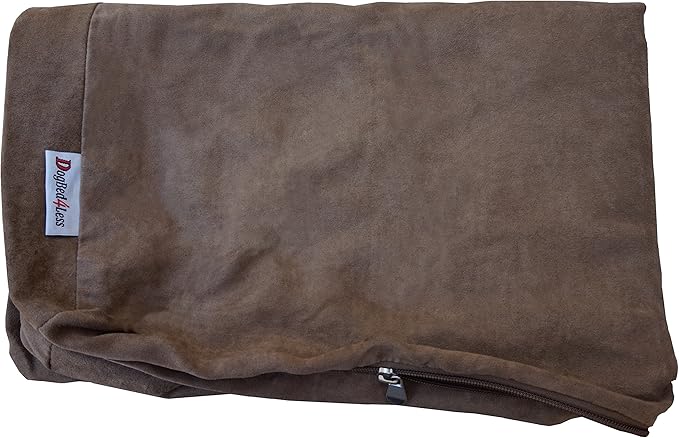 Dogbed4less XXL Orthopedic Extreme Comfort Memory Foam Dog Beds for Large Dog, Waterproof Internal Cover and Machine Washable External Cover, 55X37 Pet Pillow, Brown