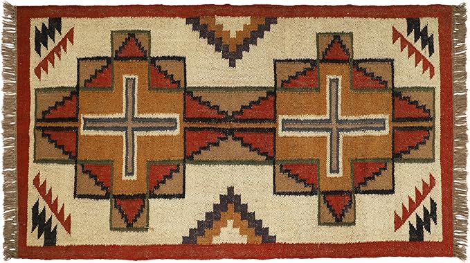 Klim Wool Jute Rug – Handwoven Elegance and Durability (Design 15)