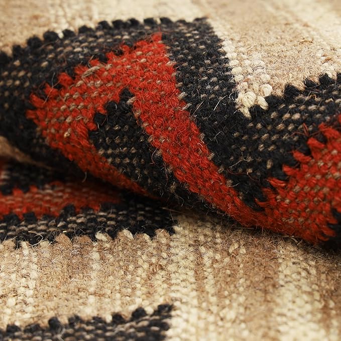 Klim Wool Jute Rug – Handwoven Elegance and Durability (Design 21)