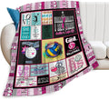 Volleyball Blanket Volleyball Throw Blanket Soft Fleece Flannel Bedding Sports Gifts for Women Girls Lovers Adults Stuff Plush for Couch Sofa Bed Room Decor 50"X60"