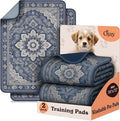 Super Absorbent Washable Pee Pads for Dogs (2-Pack) – Reusable Puppy Training Pads, 100% Waterproof & Leakproof Dog Pee Pads with Non-Slip Backing – Durable, Quick-Dry Pet Pads for Crates & Floors