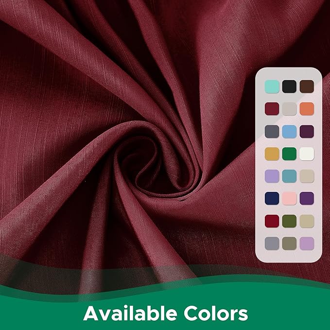 Biscaynebay Wrap Around Bed Skirts for Full & Full XL Beds Short Drop of 12", Burgundy Adjustable Elastic Dust Ruffles Easy Fit Wrinkle Resistant Silky Luxurious Fabric Machine Washable