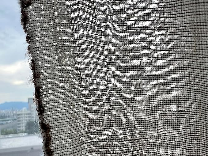 100% Linen Fabric – Yarn Dyed Chambray, Pre-Washed, Lightweight Crisp & Cool Handfeel, 52–54" Wide – The Linen Lab (Oatmeal Brown 7068, 1y)