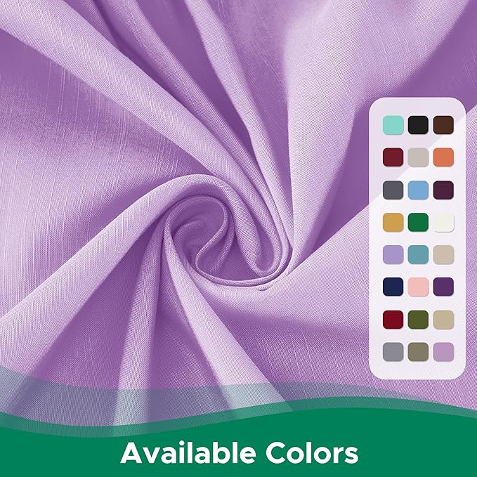 Biscaynebay Wrap Around Bed Skirts with Adjustable Belts for Full & Full XL Beds 15" Drop, Violet Elastic Dust Ruffles Silky Luxrious Fabric Machine Washable