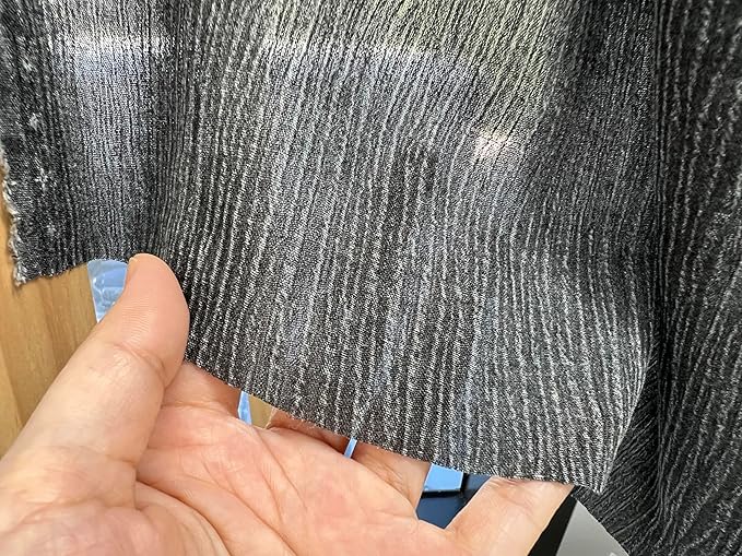 Linen Rayon Blend Fabric by The Linen Lab – Lightweight, Soft, Pre-Washed Material for Sewing, Clothing, Crafts & DIY (3 Yard pre Cut, Grey - Pigment Dyed)