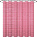 ggaimwf 72x78 Inch Solid Color Shower Curtain for Bathroom Waffle Bath Water Resistant Fabric Curtains Blush Pink Modern Thick Shower Stall Curtain with Metal Hooks