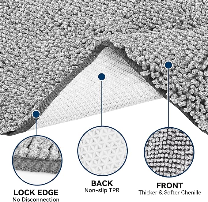Bcoimo Super Absorbent Dog Door Mat, 30"*20" Anti Slip Mat for Muddy Paws, Pet Rugs for Dirty Paws Washable That Absorbs Moisture and Dirt, for Dog Cage and Pet Resting Carpet
