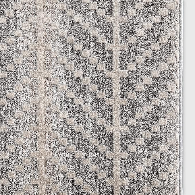 Well Woven Custom Size Hallway & Stair Runner- Harlow Rhodes Taupe 31 Inches Wide x 35 Feet Long Runner (31" x 35') Runner Rug - Contemporary Design, Ultra-Soft, Easy-Clean