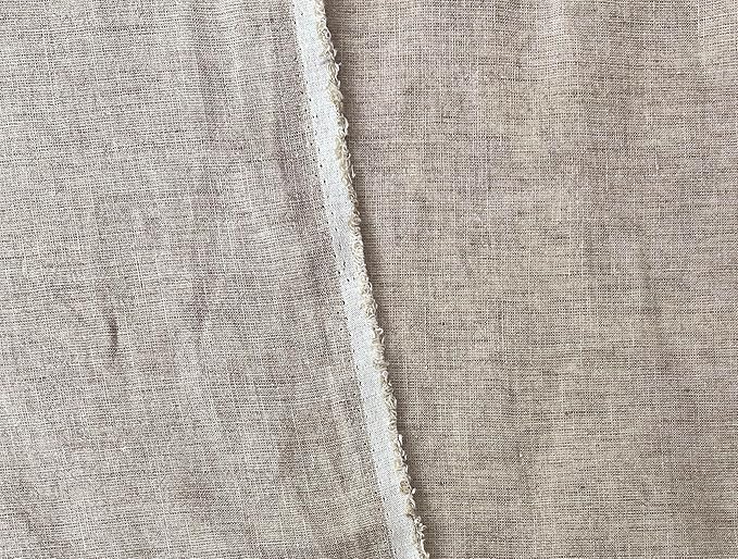 100% Linen Fabric – Yarn Dyed Chambray, Pre-Washed, Lightweight Crisp & Cool Handfeel, 52–54" Wide – The Linen Lab (Beige 4799, 3y)