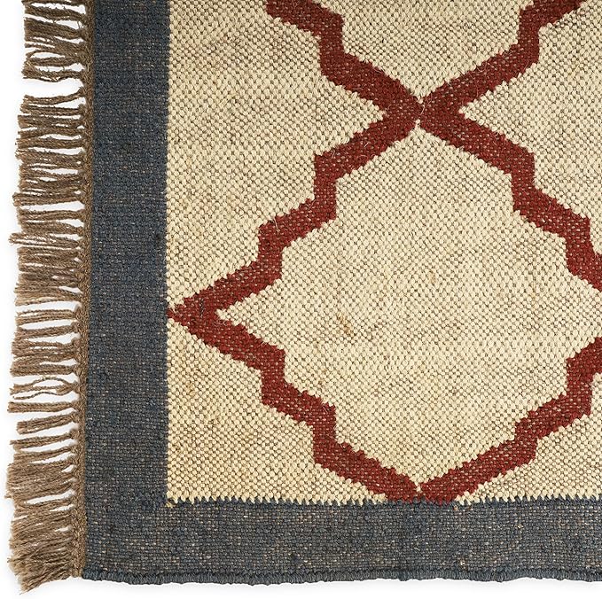 Klim Wool Jute Rug – Handwoven Elegance and Durability (Design 16)